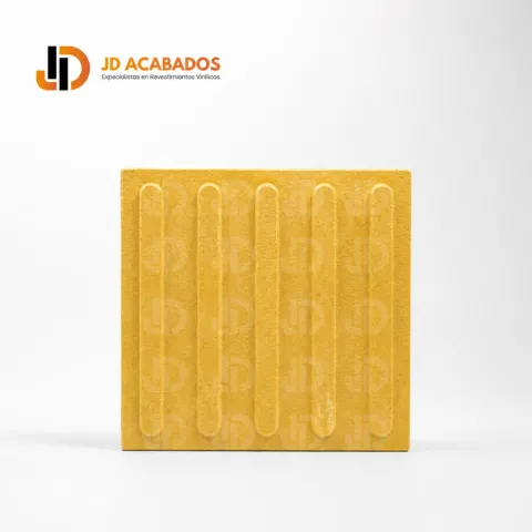 Baldosa Podotáctil de Hormigón Bicapa Amarillo 30 X 30